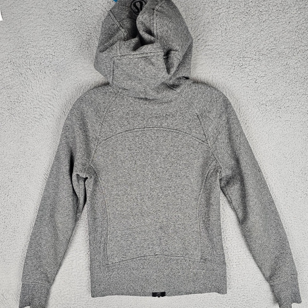 Lululemon Scuba Hoodie Womens 4 Heather Long Sleeve Zip-Up LW4AFPS - Picture 2 of 8